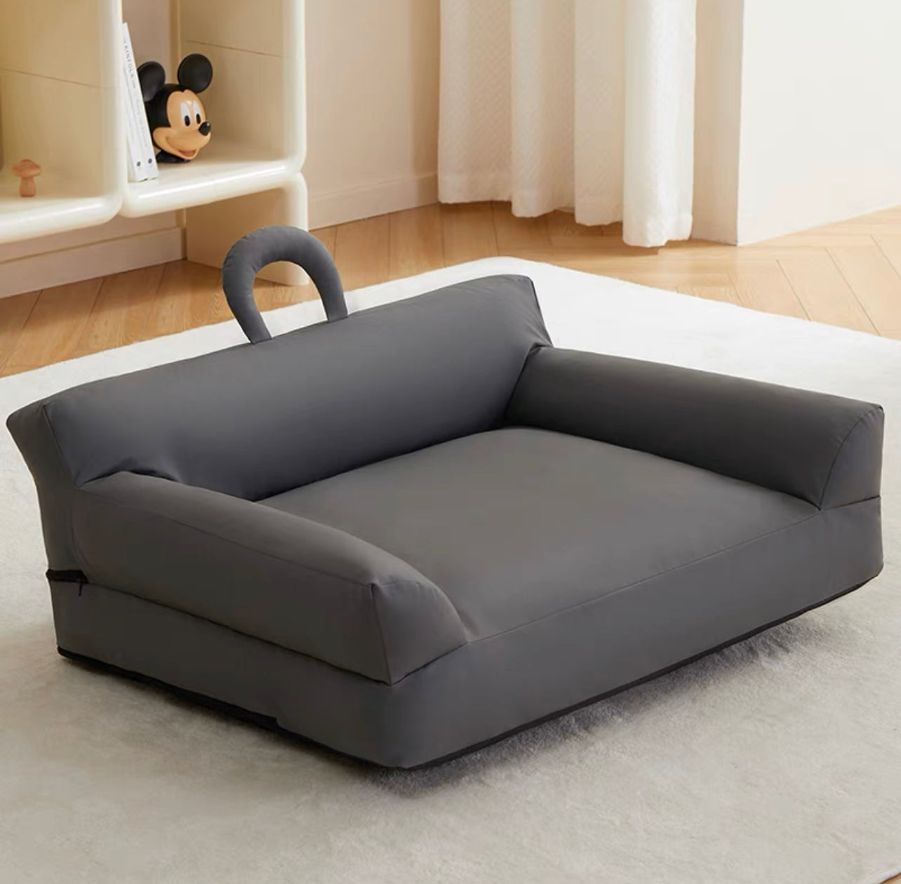 Pet PU leather fabric sofa bed