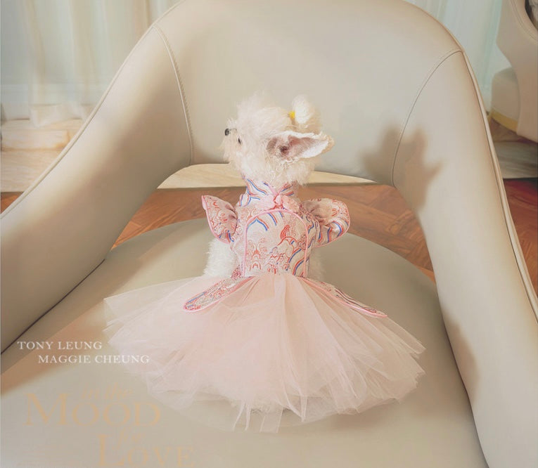 Pink Cheongsam Lace