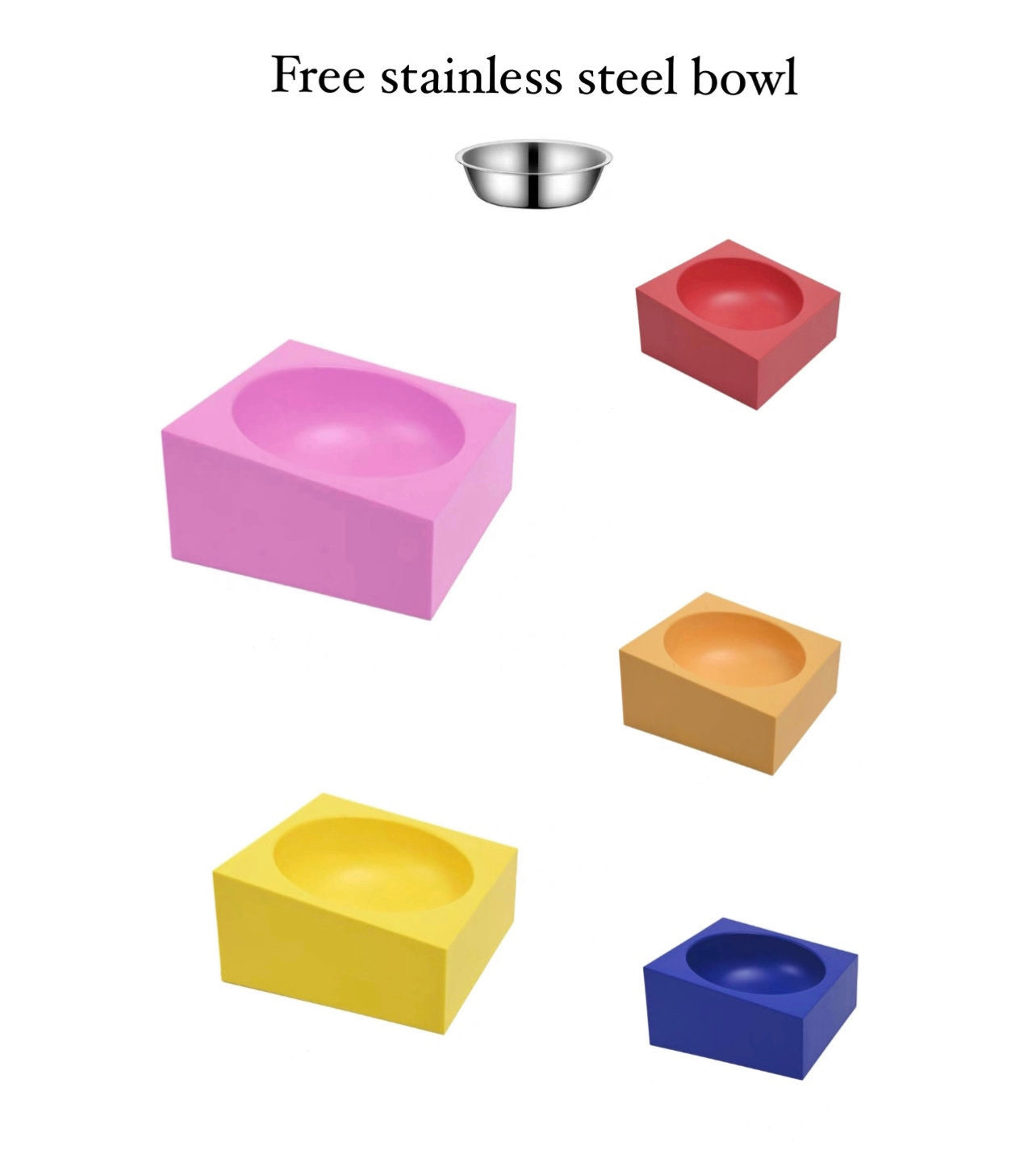 LEGO block pet bowl