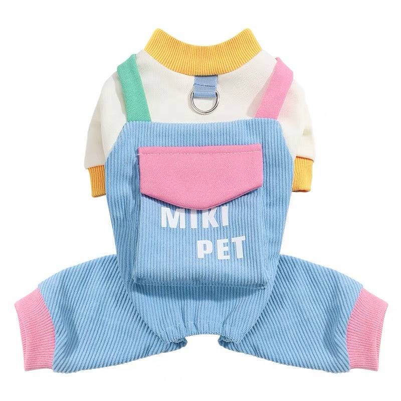 Pastel pet harness costume