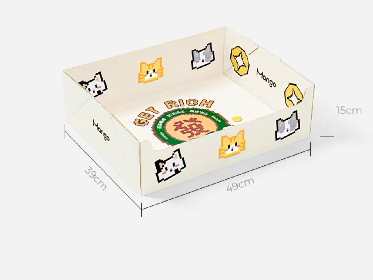 Disposable cat litter box