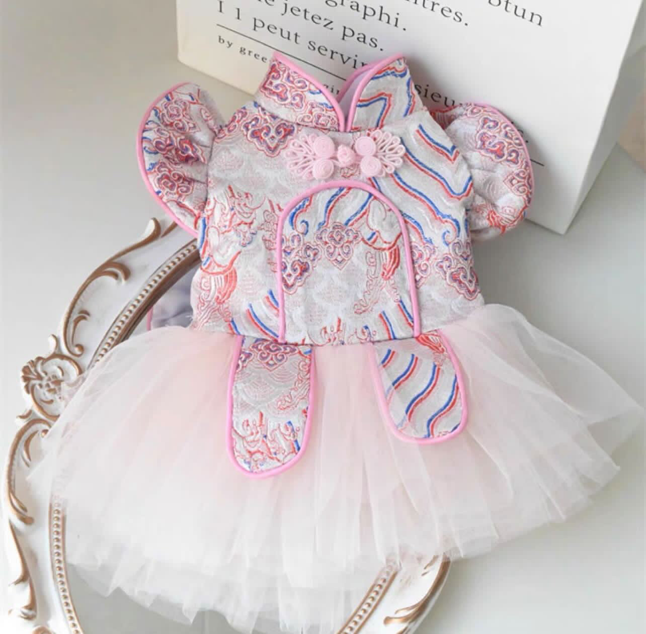 Pink Cheongsam Lace