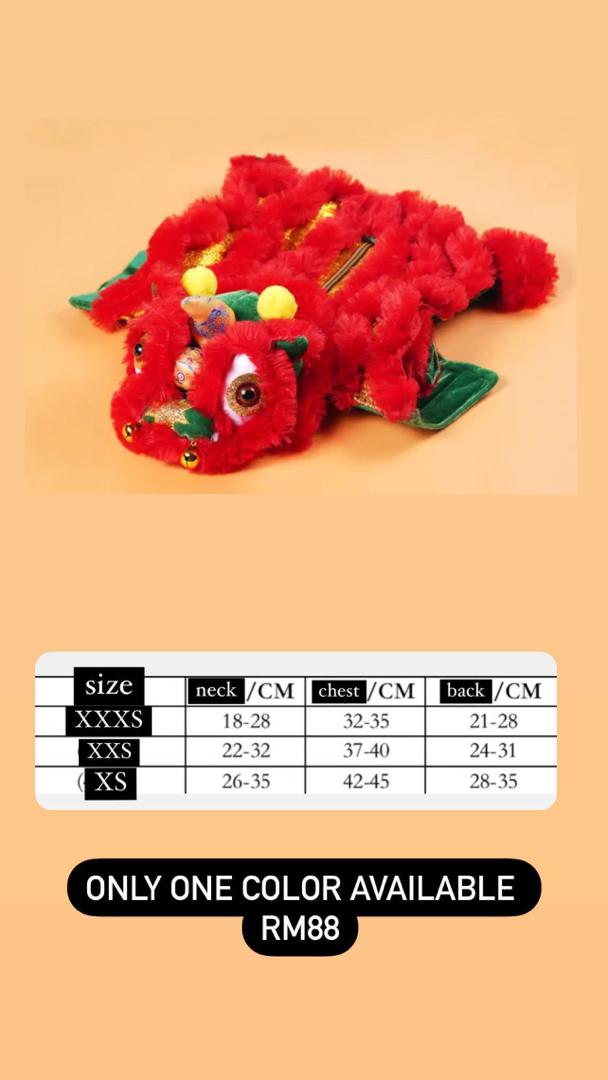 CNY Lion Dance costume