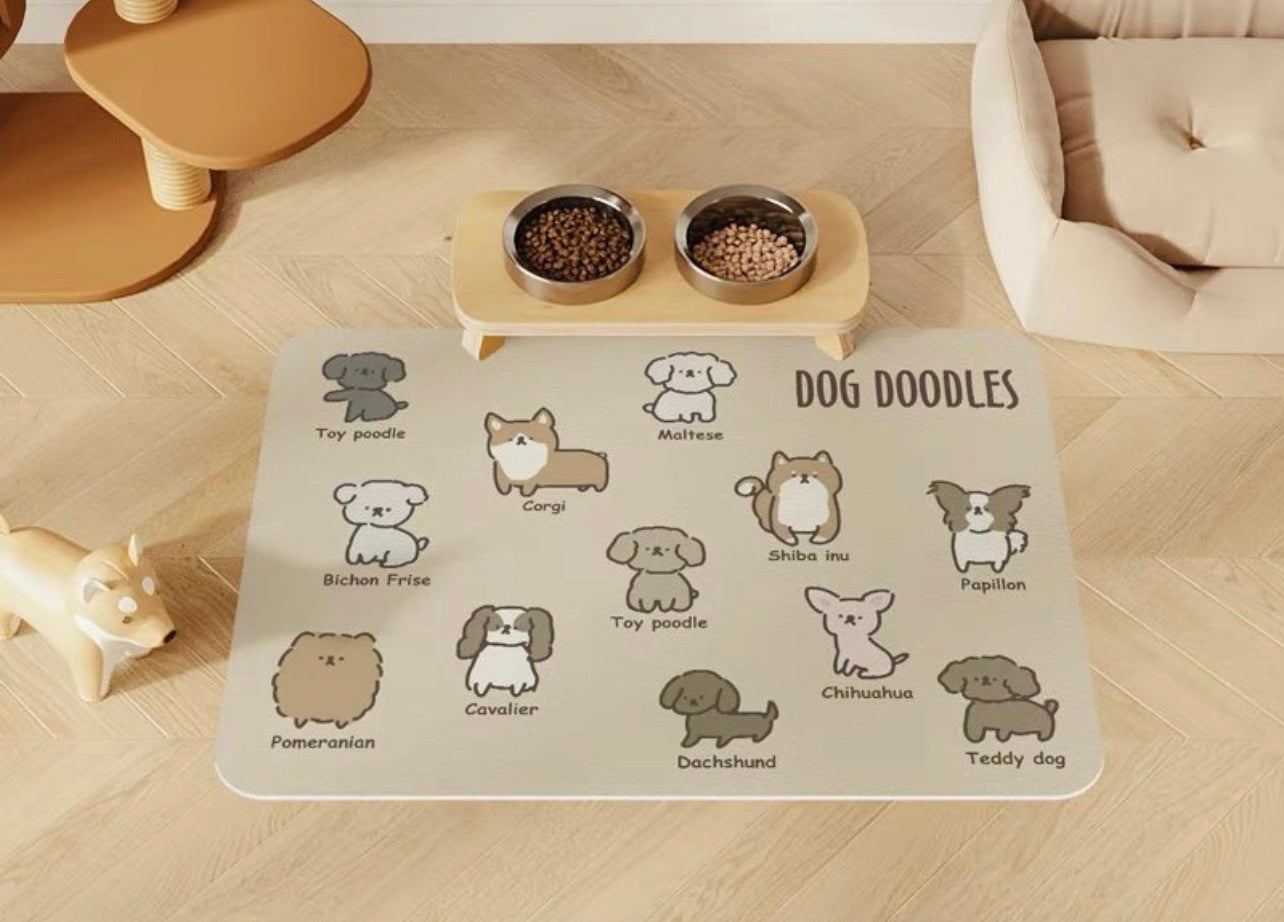 Doodles pet mat