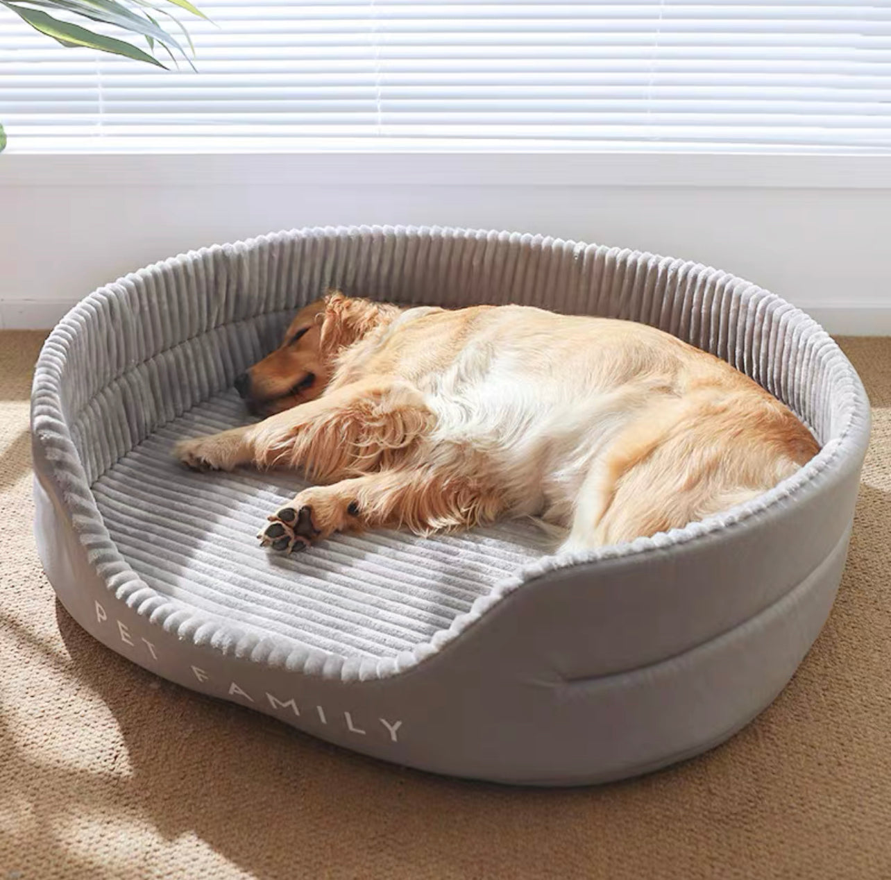 Round pet nest bed
