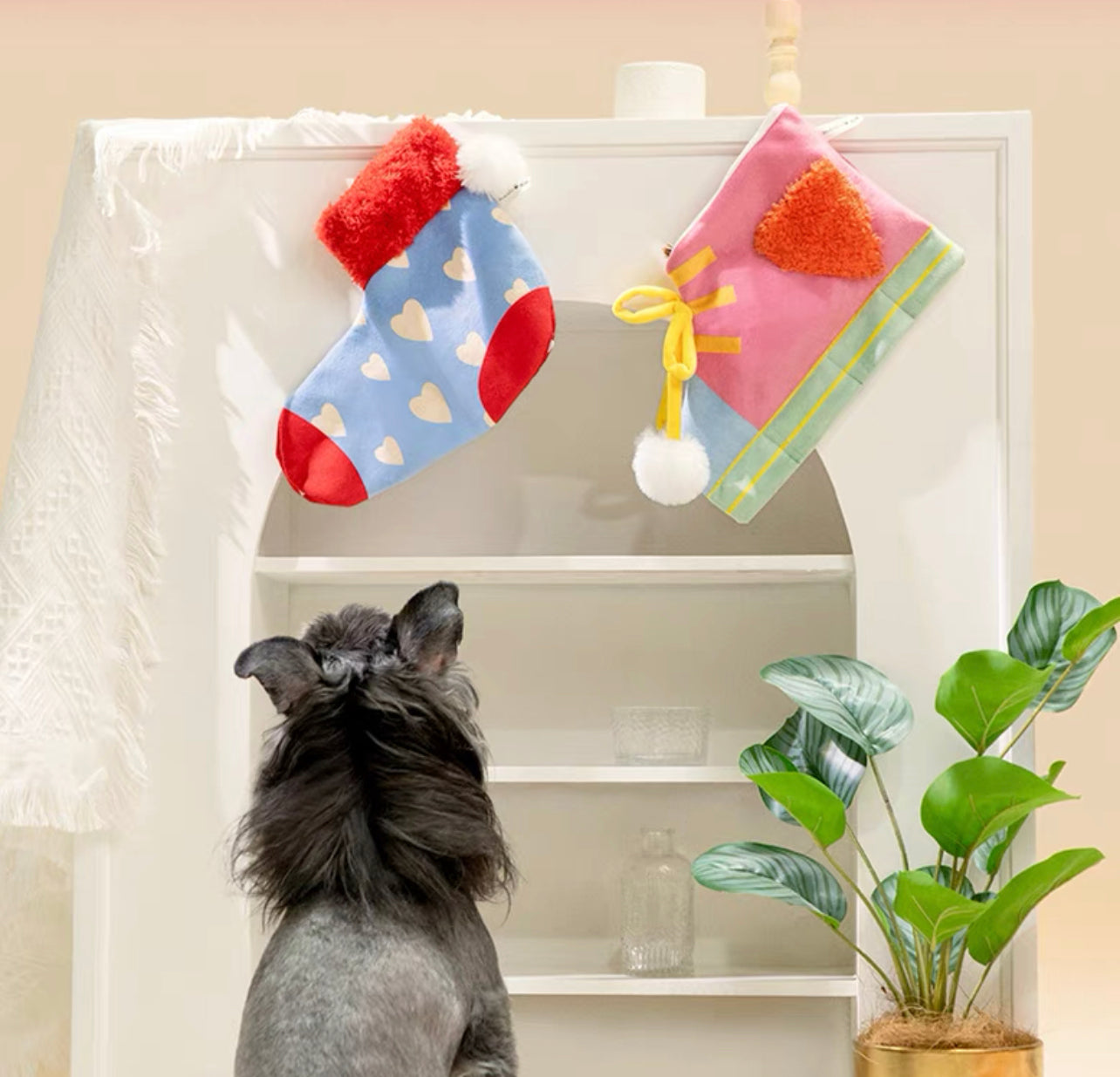 Sock shaped sniffing toy