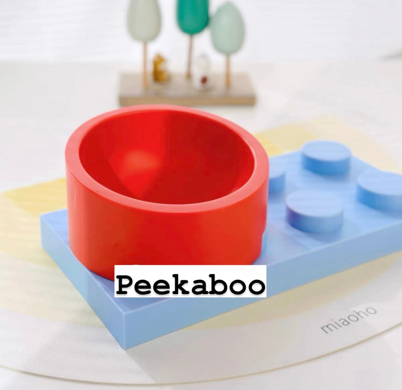 LEGO block pet bowl