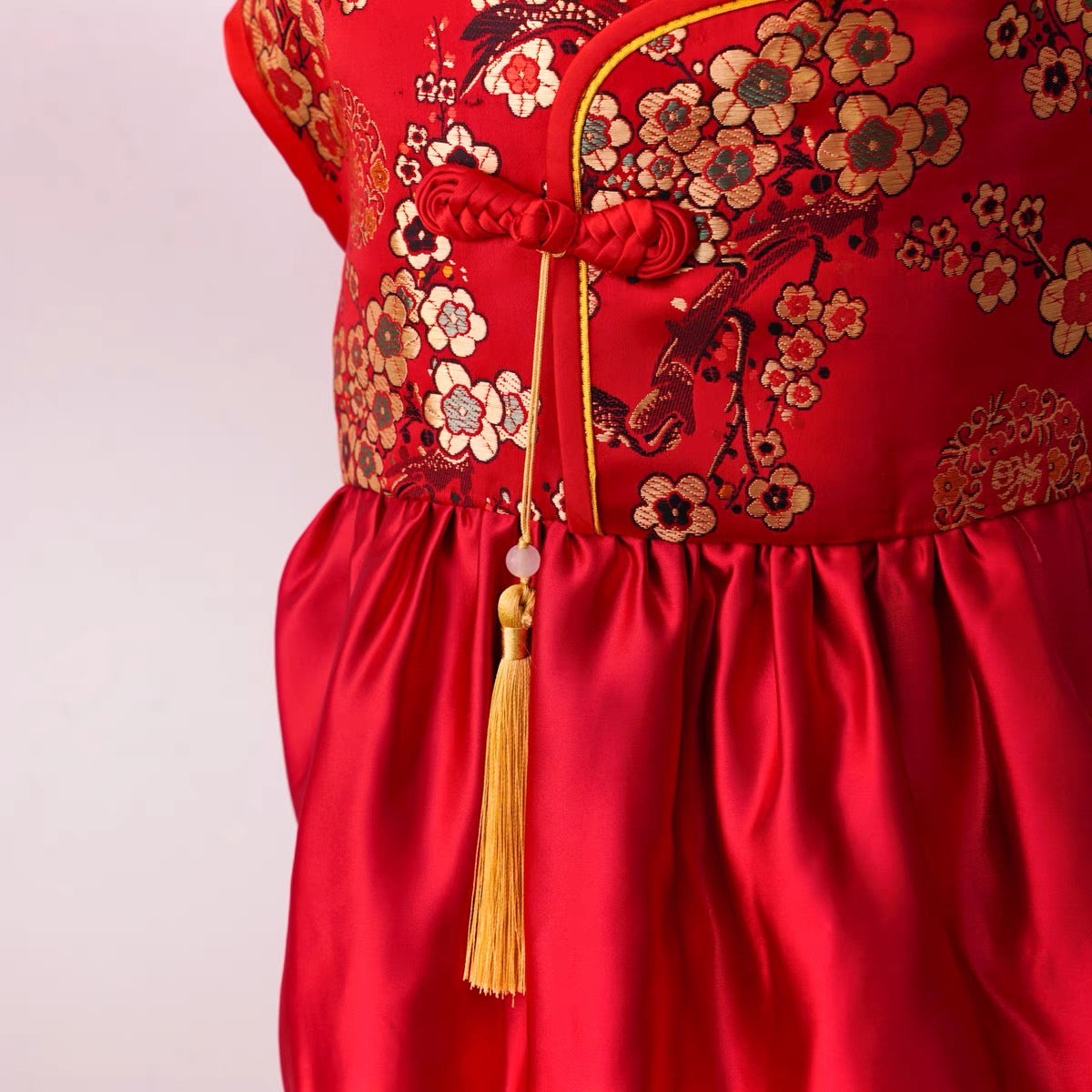 Red pet cheongsam