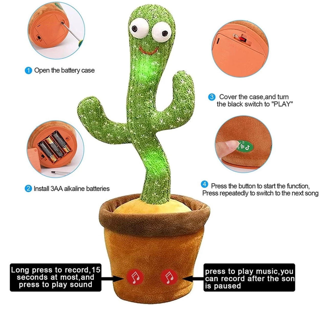 Dancing talking cactus
