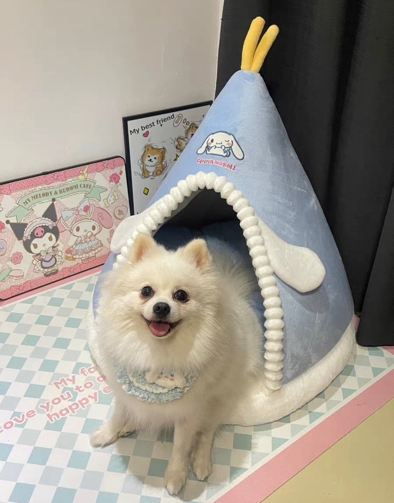 Cinnamoroll pet tent bed