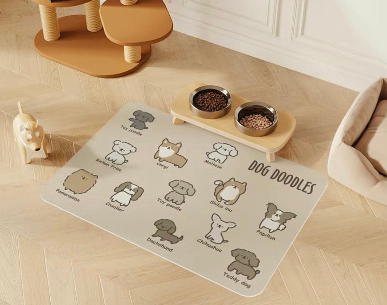 Doodles pet mat