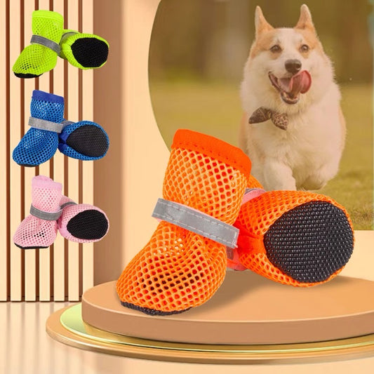 Breathable mesh pet shoes