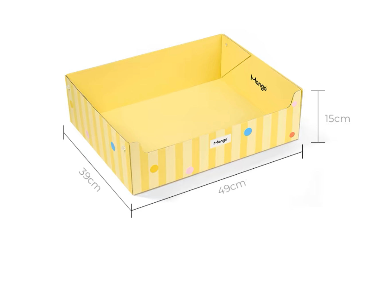 Disposable cat litter box