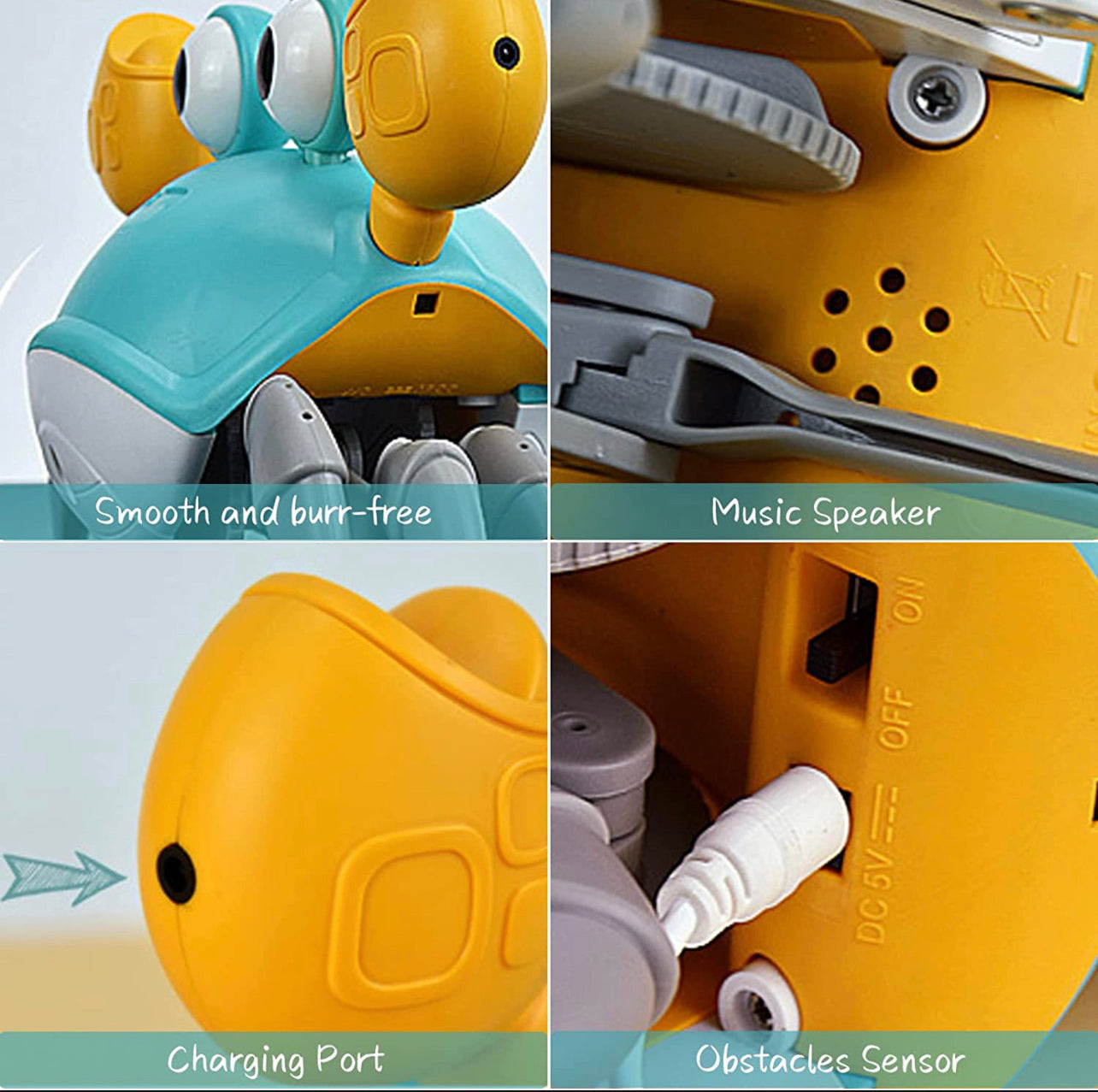 Crawling crab toy