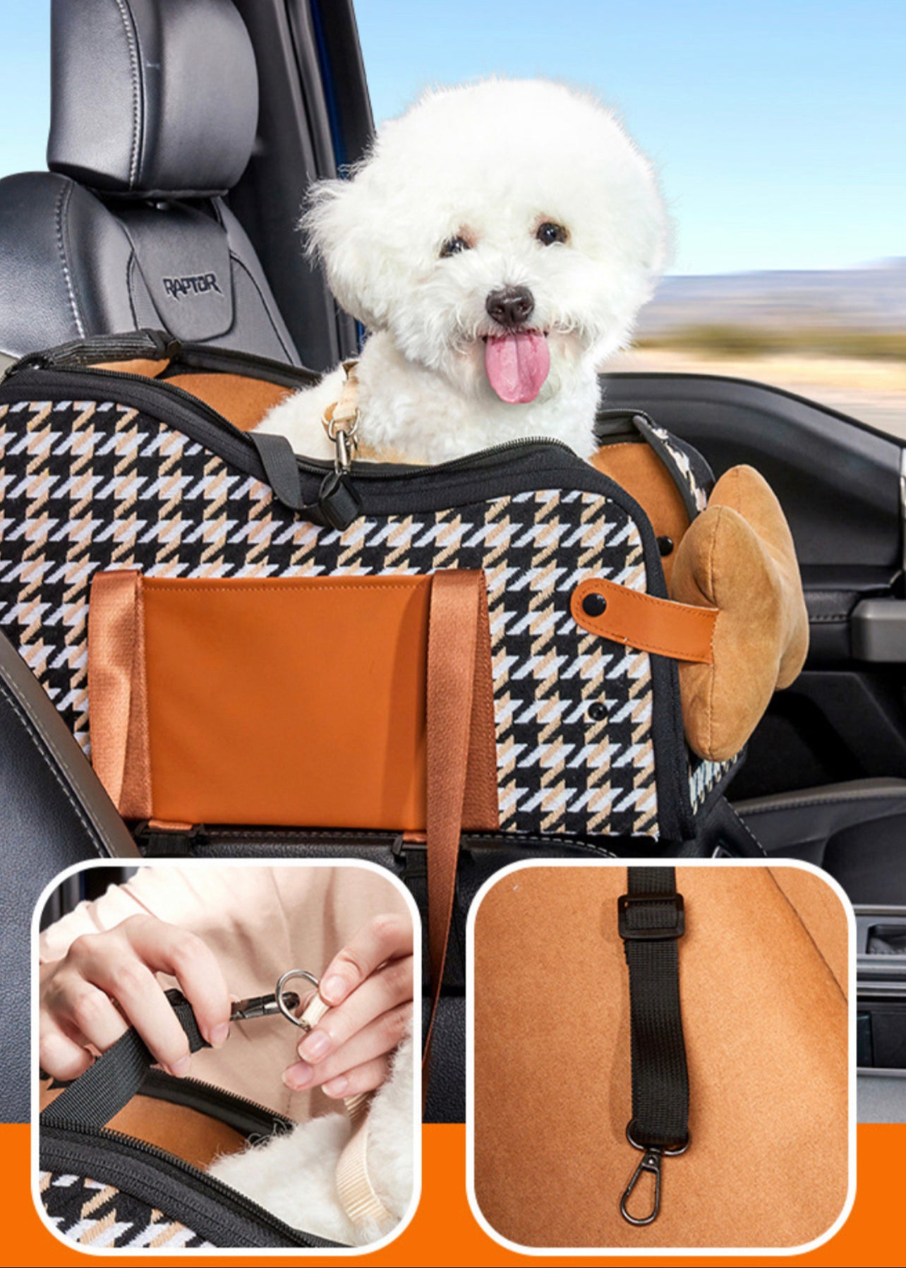 Dual purpose pet car seat & carrier