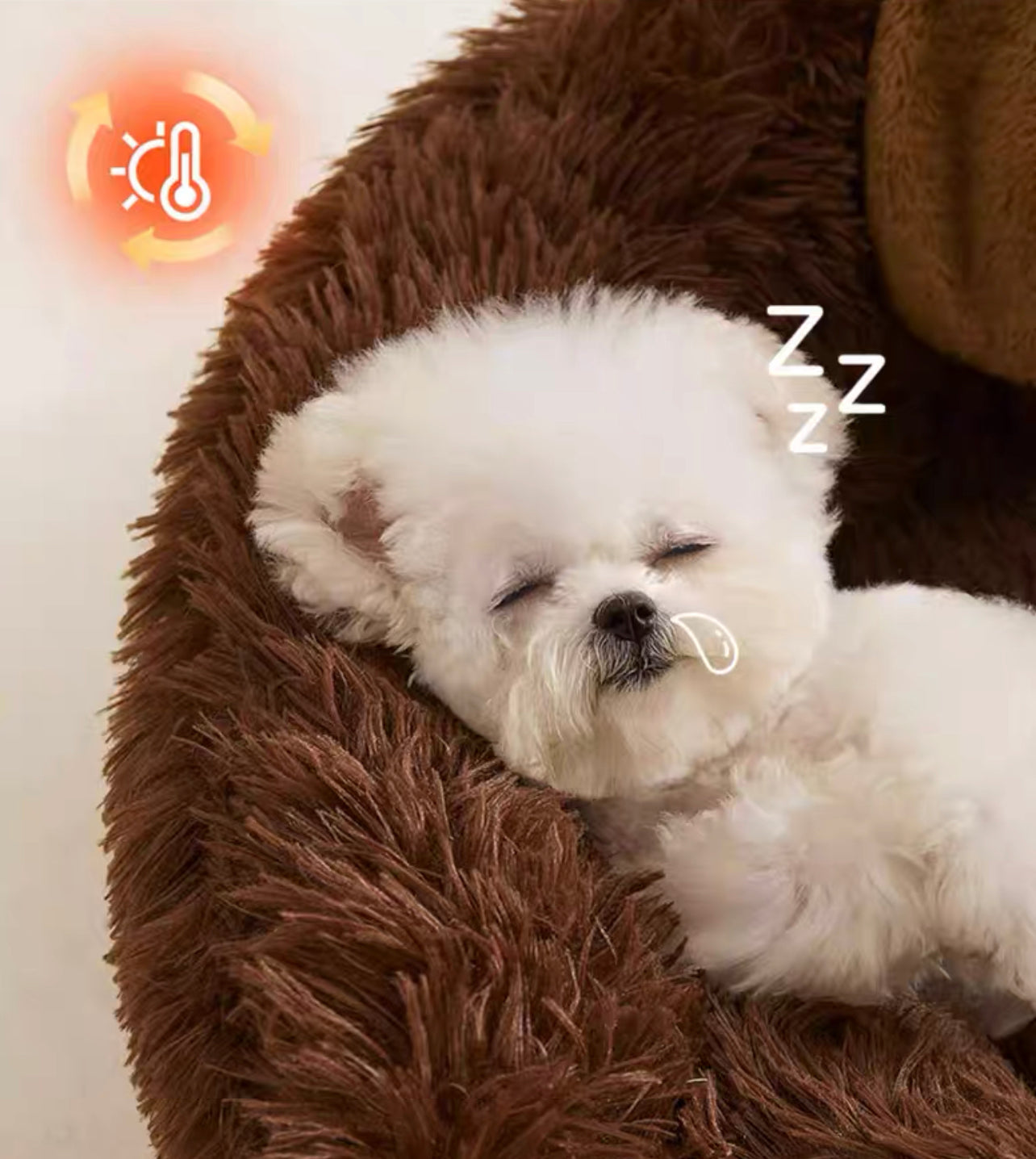 Fluffy pet bed