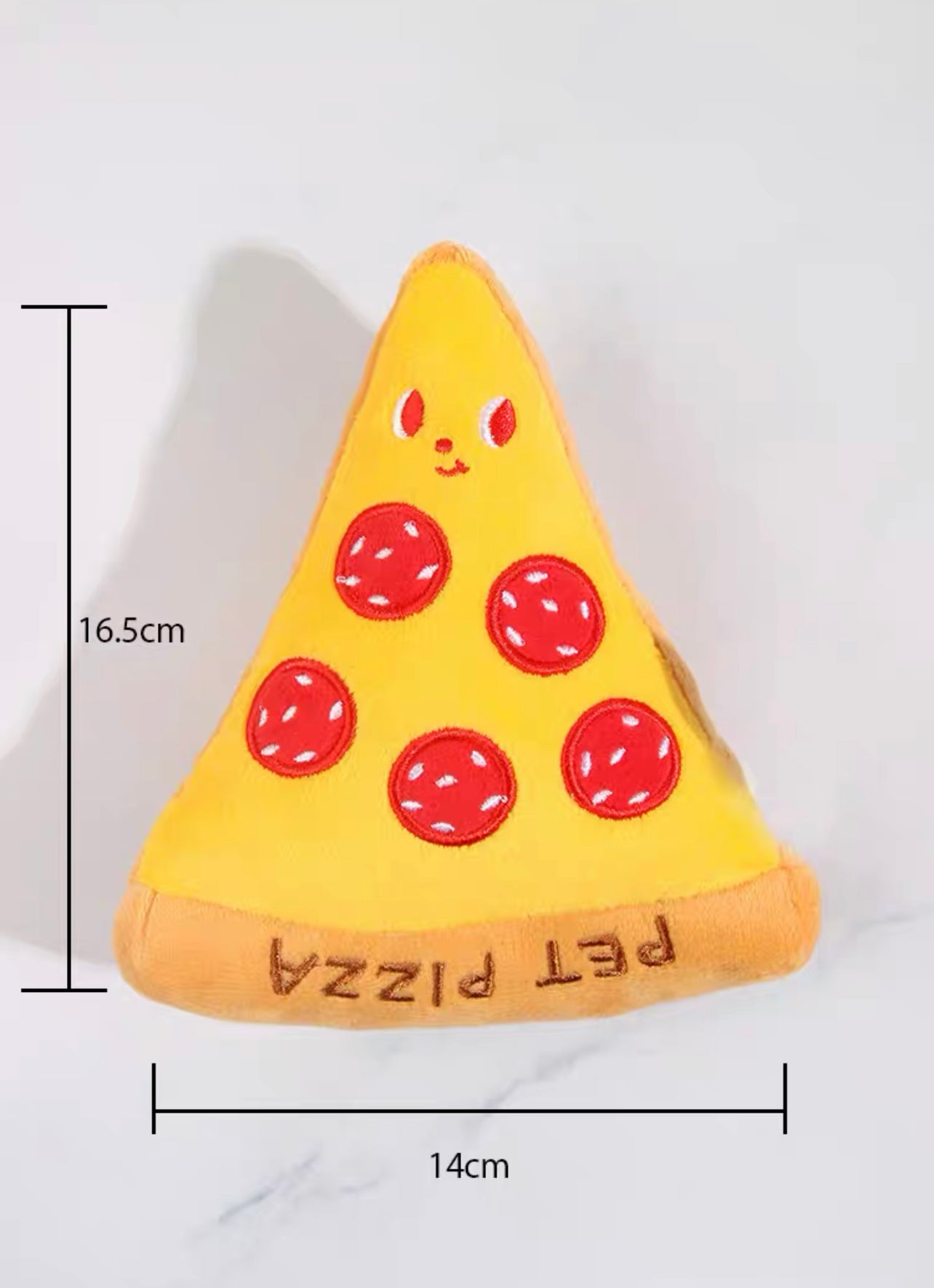 Pet pizza squeaky toy