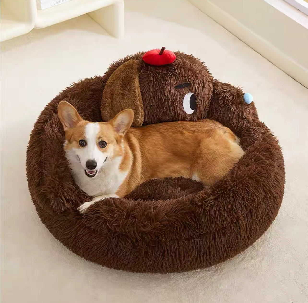 Fluffy pet bed