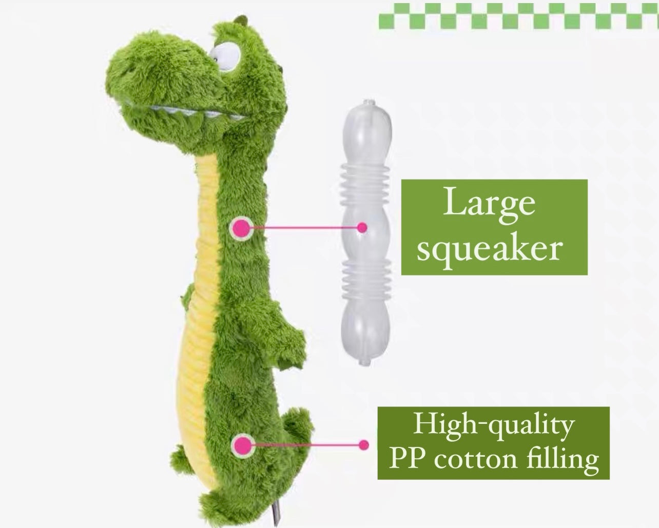 Crocodile pet chew toy