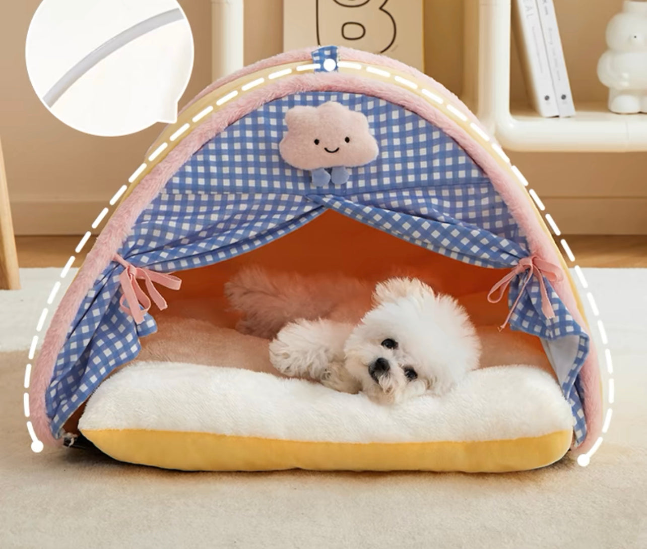 Cute pet tent bed
