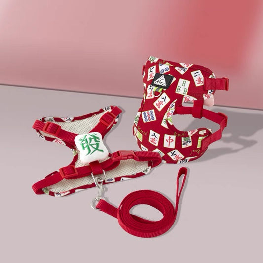 Mahjong pet harness set