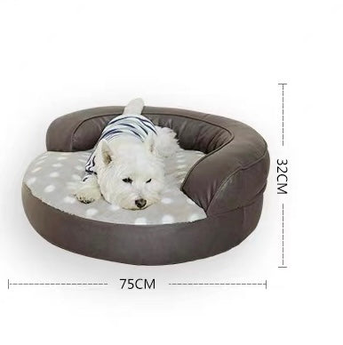 Round pet big soft bed