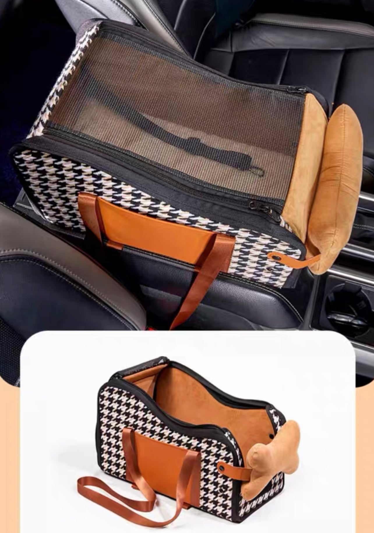 Dual purpose pet car seat & carrier