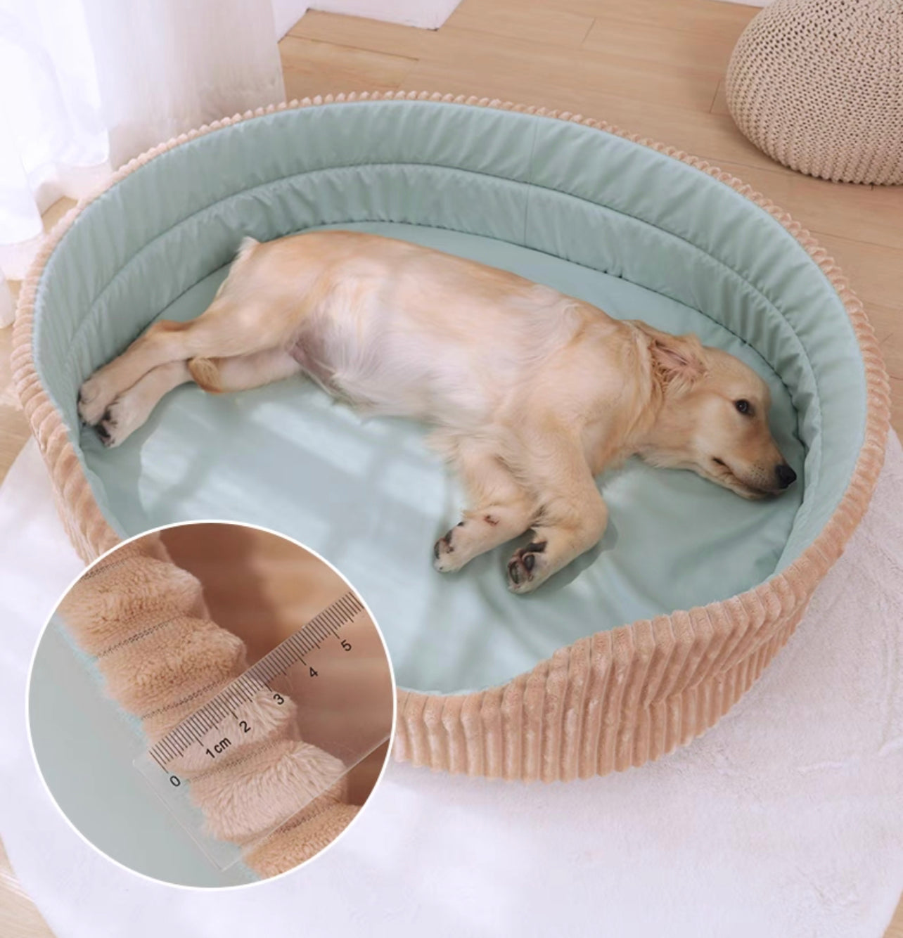 Round pet nest bed