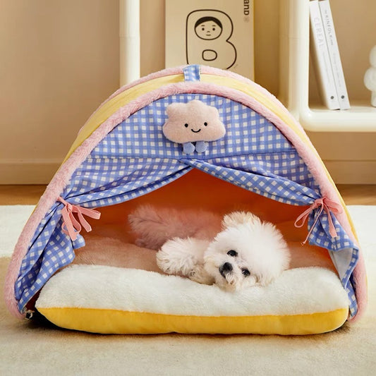 Cute pet tent bed