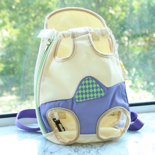 Colorful pet backpack carrier