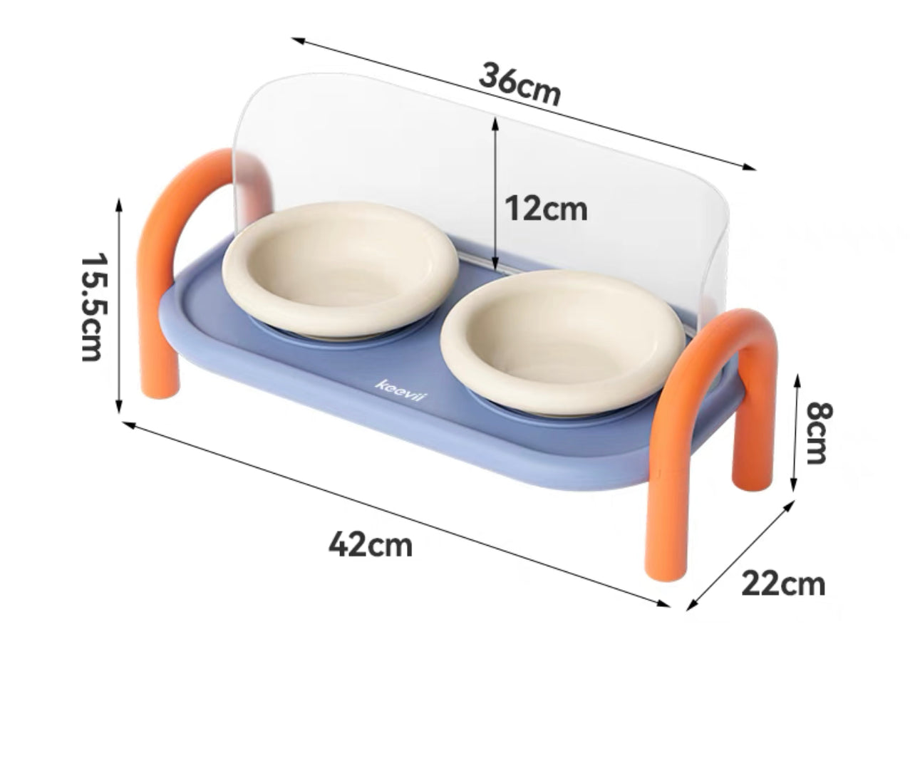 Ceramic double bowl