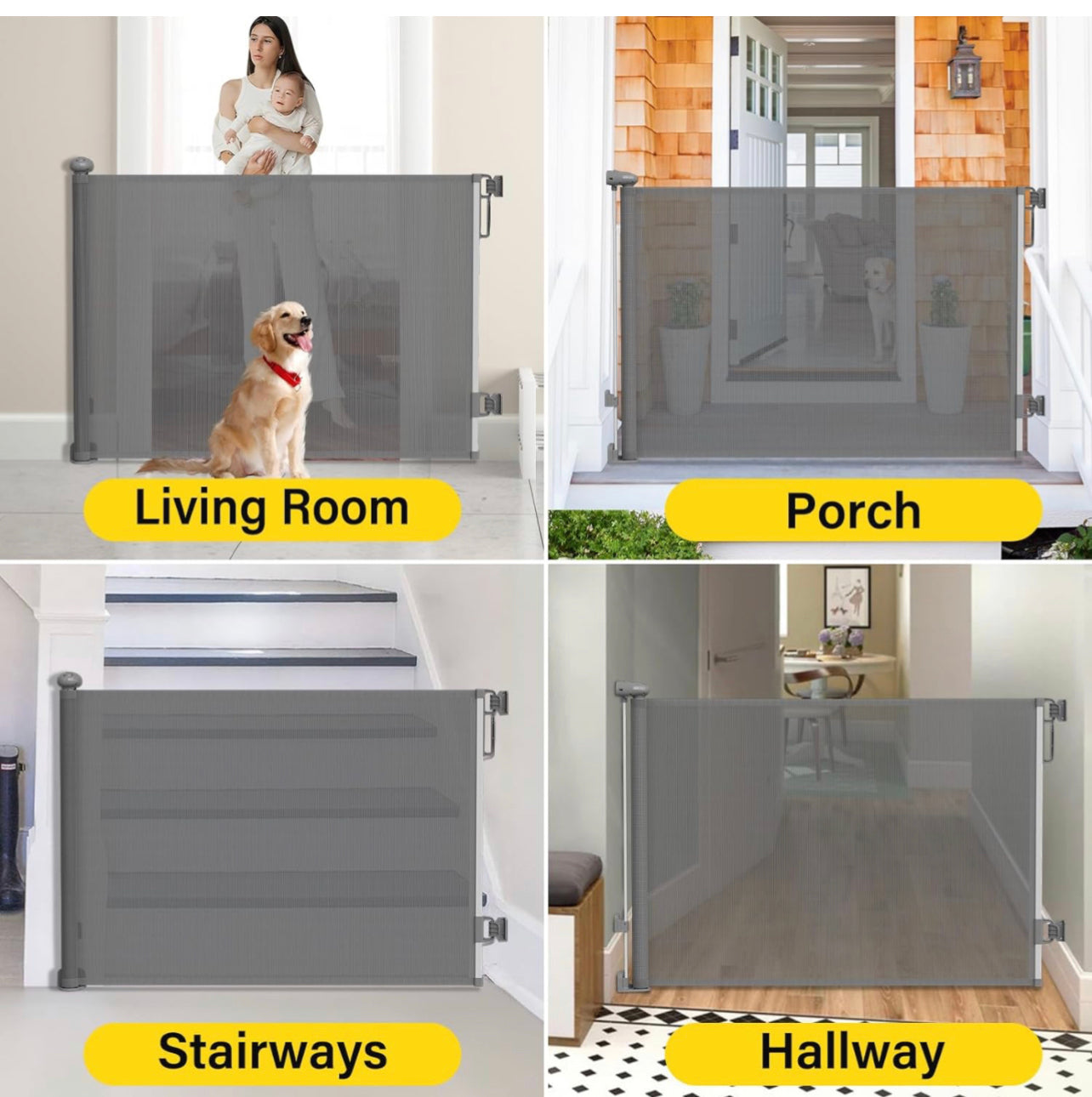 Multipurpose retractable gate