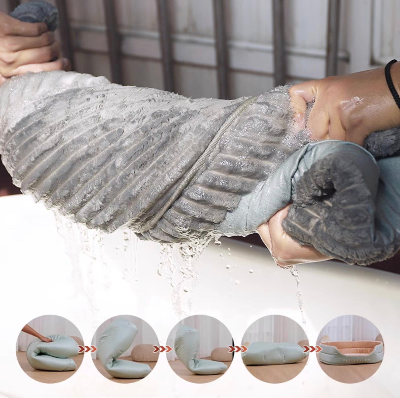 Round pet nest bed
