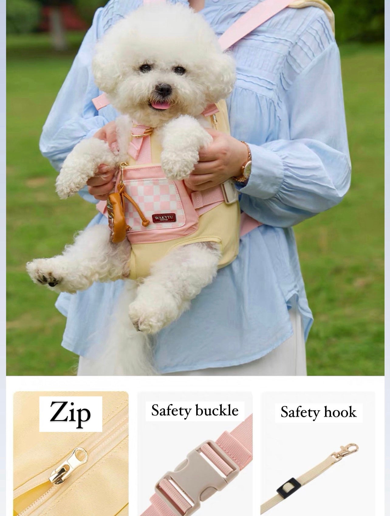 Candy style pet backpack carrier