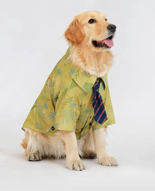 Nick’s pet shirt & tie