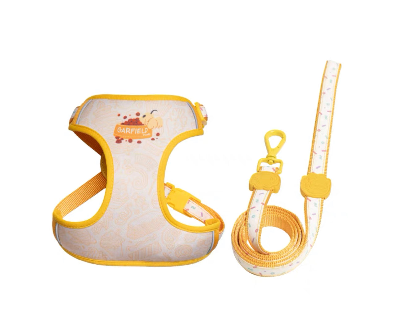 Garfield theme simple design pet harness & leash set