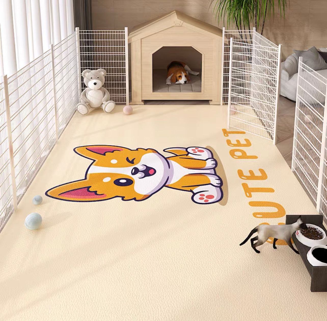 Waterproof playpen mat