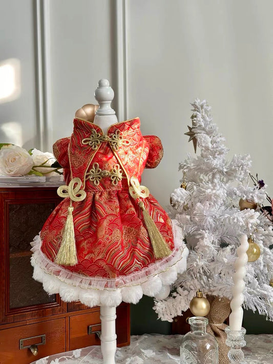 Pet CNY dress