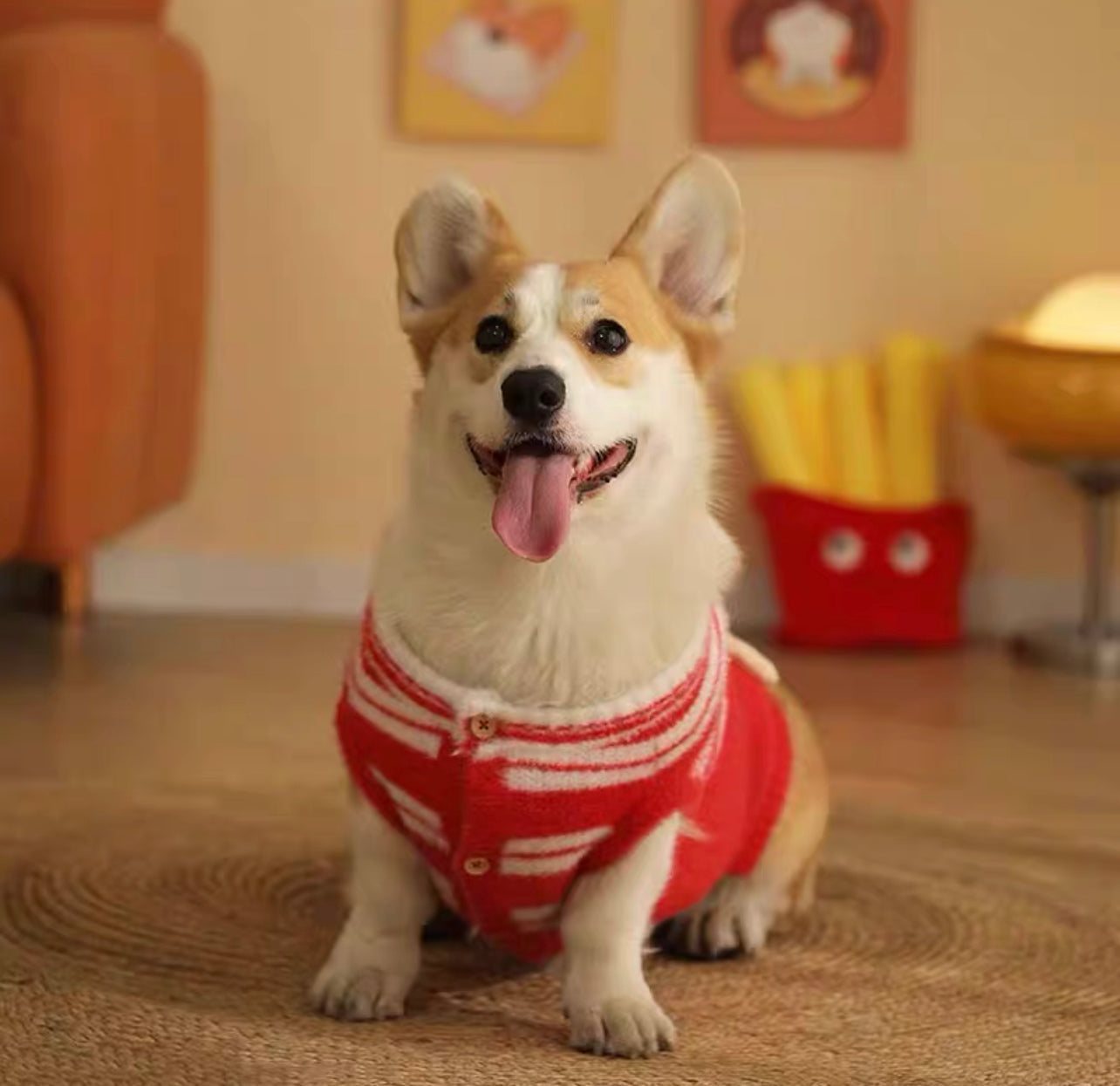 French fries pet sweater