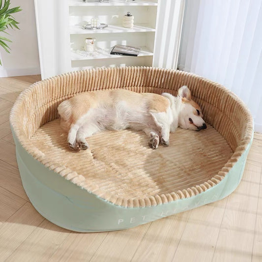Round pet nest bed