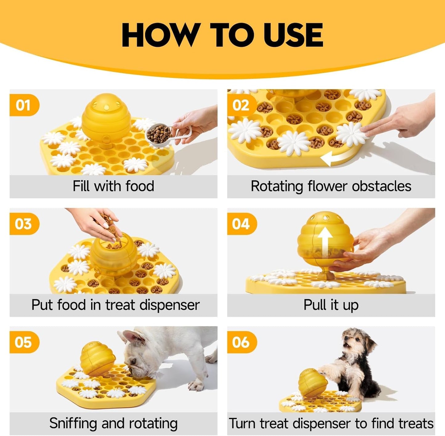 Honeycomb Sniffing Slow Feeder toy