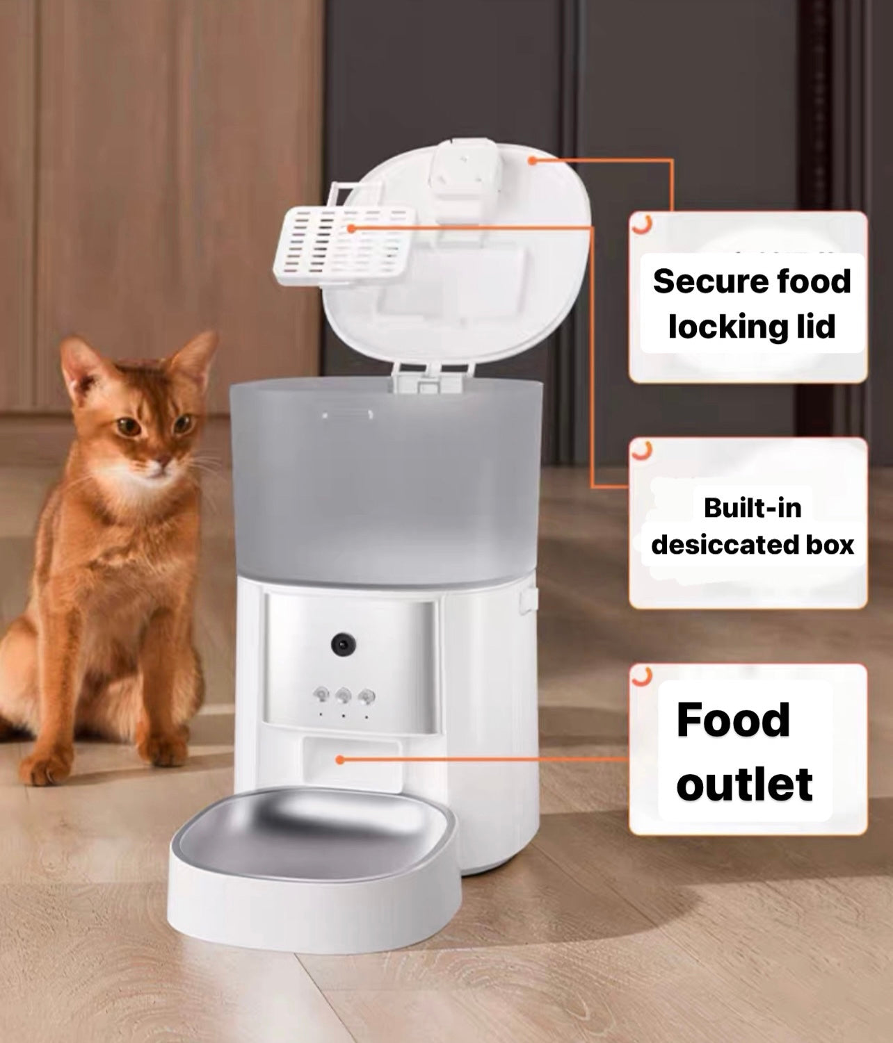 Automatic pet feeders