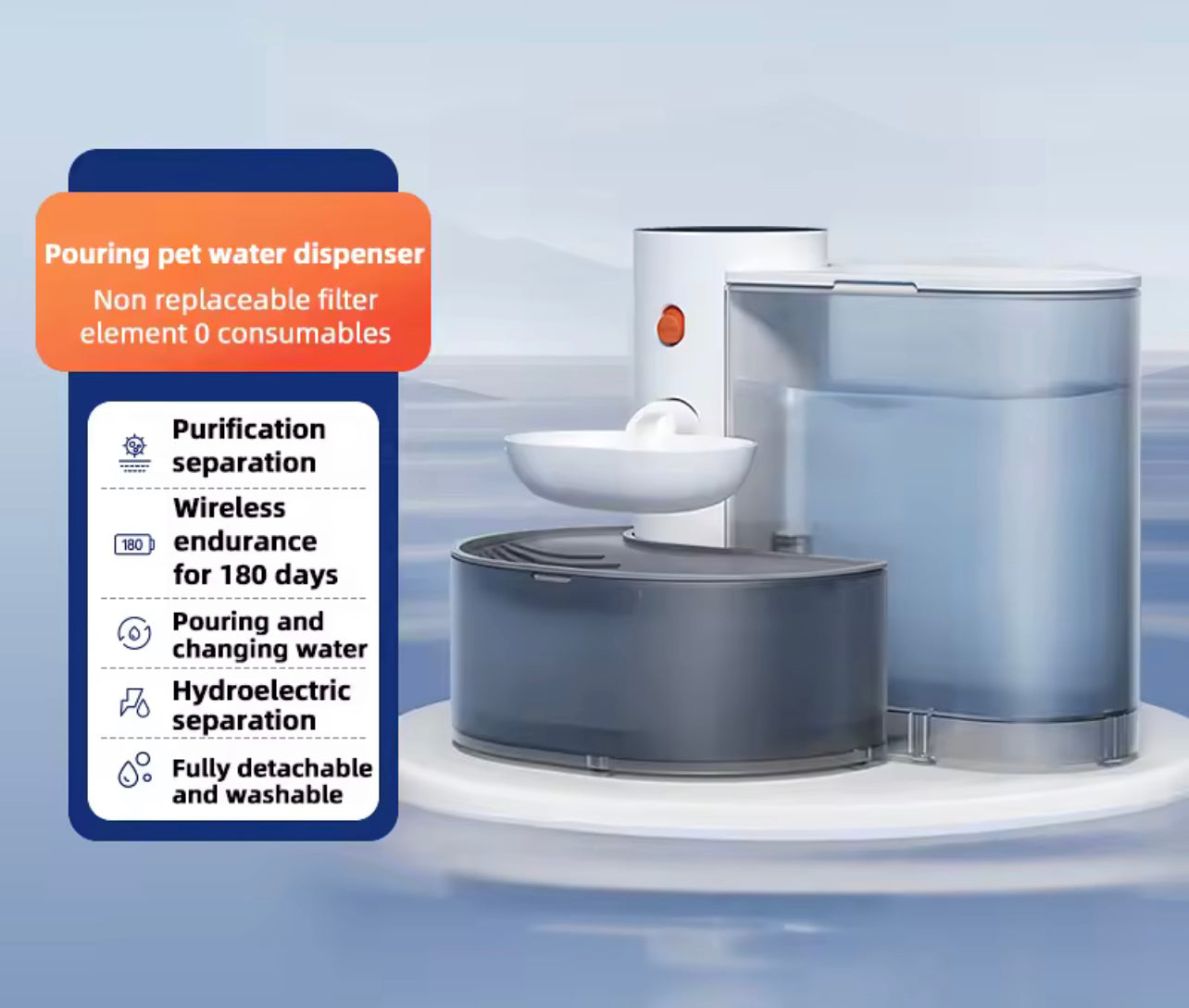 Automatic Pouring Pet Drinking Fountain