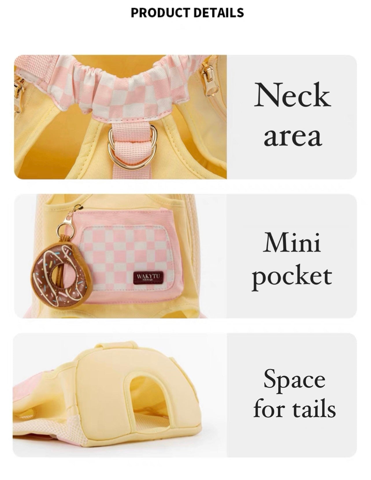 Candy style pet backpack carrier
