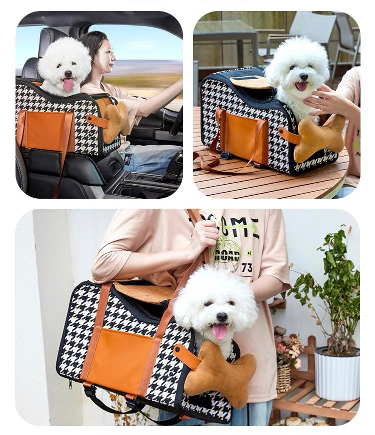 Dual purpose pet car seat & carrier