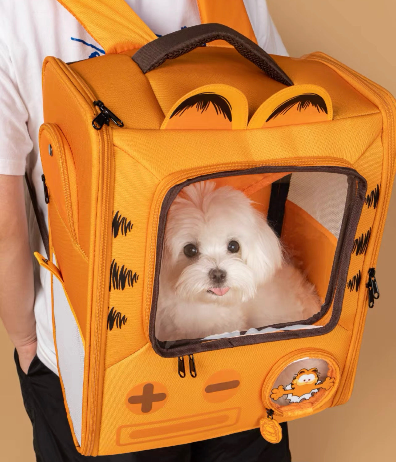Garfield theme backpack carrier