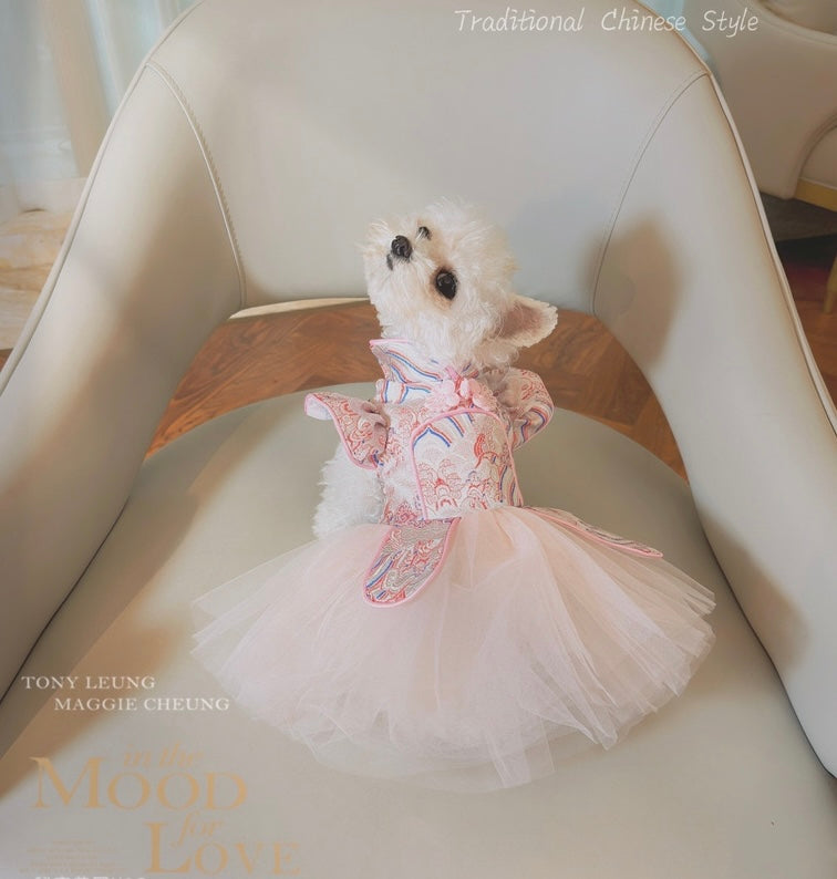 Pink Cheongsam Lace