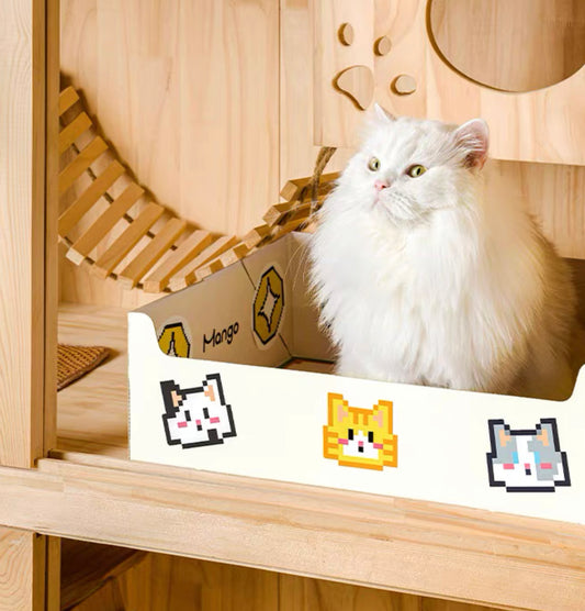 Disposable cat litter box
