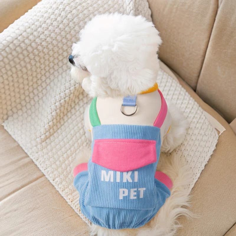 Pastel pet harness costume