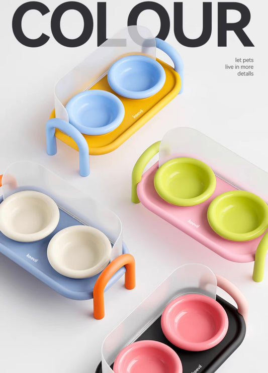 Ceramic double bowl
